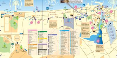 Karte, Dubai city centra