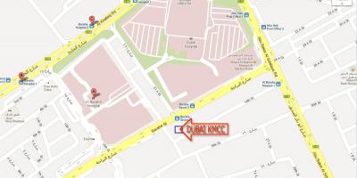 Dubai slimnīcas atrašanās vietu kartē