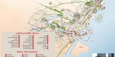 Dubai ūdens taksometru, maršruta karte
