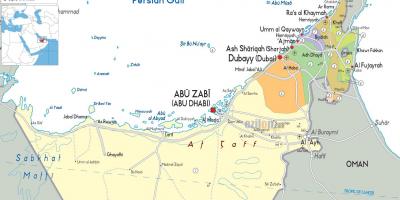Karte, Dubai, apvienotie arābu Emirāti