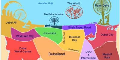 Karte Dubailand
