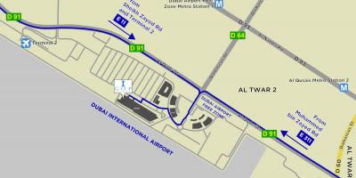 Karte Dubajas lidostas brīvā zona