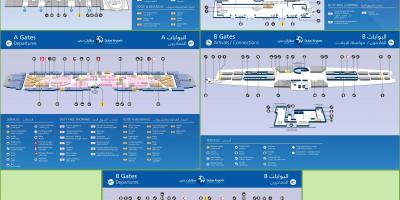 Termināls 3 Dubajas lidosta map