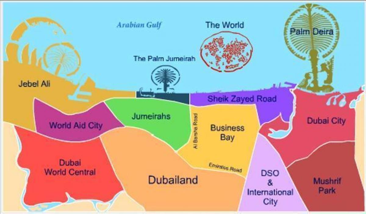 karte Dubailand