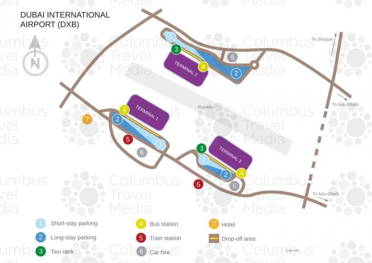 Dubai termināla kartē