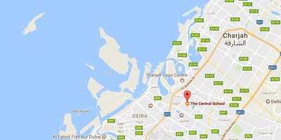 Karte centrālās skolas Dubai