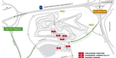 Karte, Dubai motor city