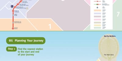 Dubai viensliežu dzelzceļš, maršruta karte