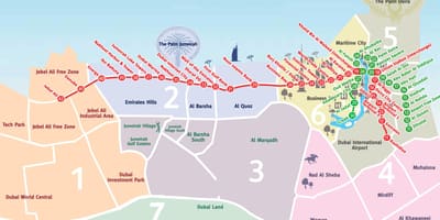 Karte, Dubai apkaimē