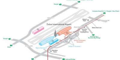 Dxb lidosta map